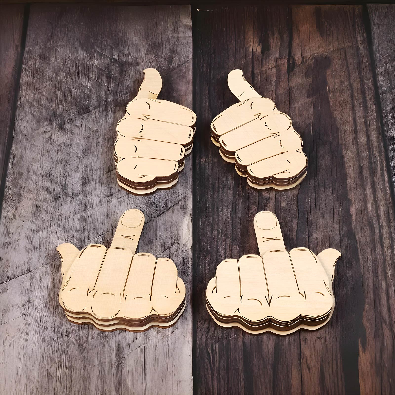 Automatic Middle Finger - Personalized Flip-Off Thumbs-Up Slider
