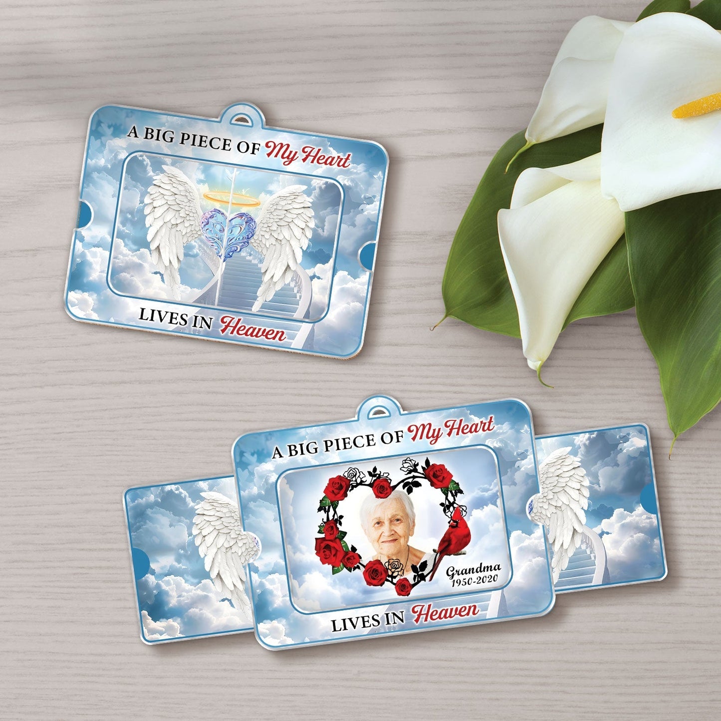 Family - Forever In Our Hearts - Personalized Acrylic Slider Card