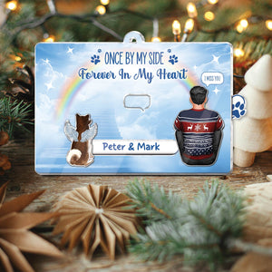 Pet Lover - Once By My Side, Forever In My Heart - Personalized Acrylic Slider Card