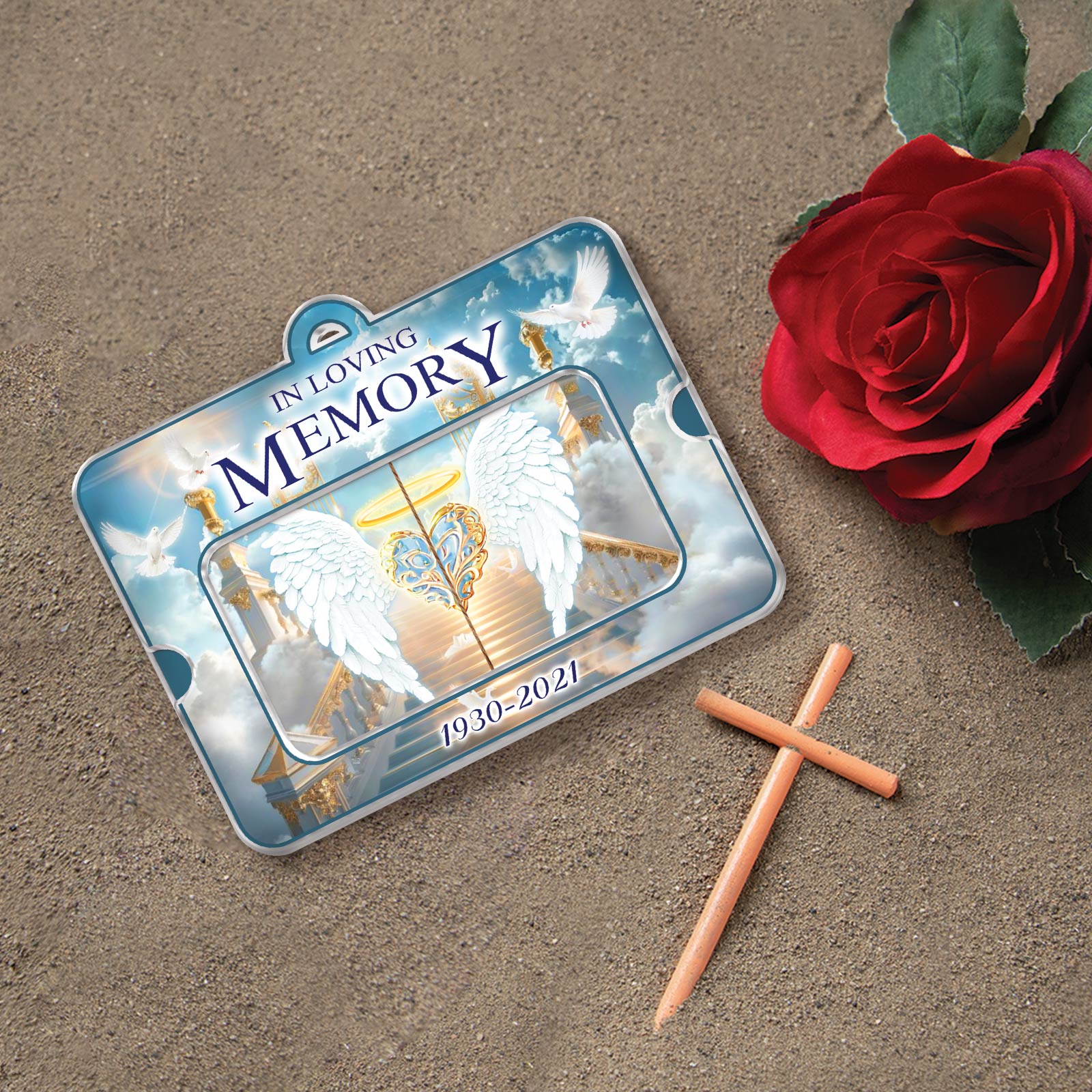 Family - Rest In Peace - Personalized Acrylic Slider Card