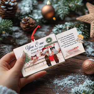 Couple - You & Me We Got This - Personalized Wooden Slider Card