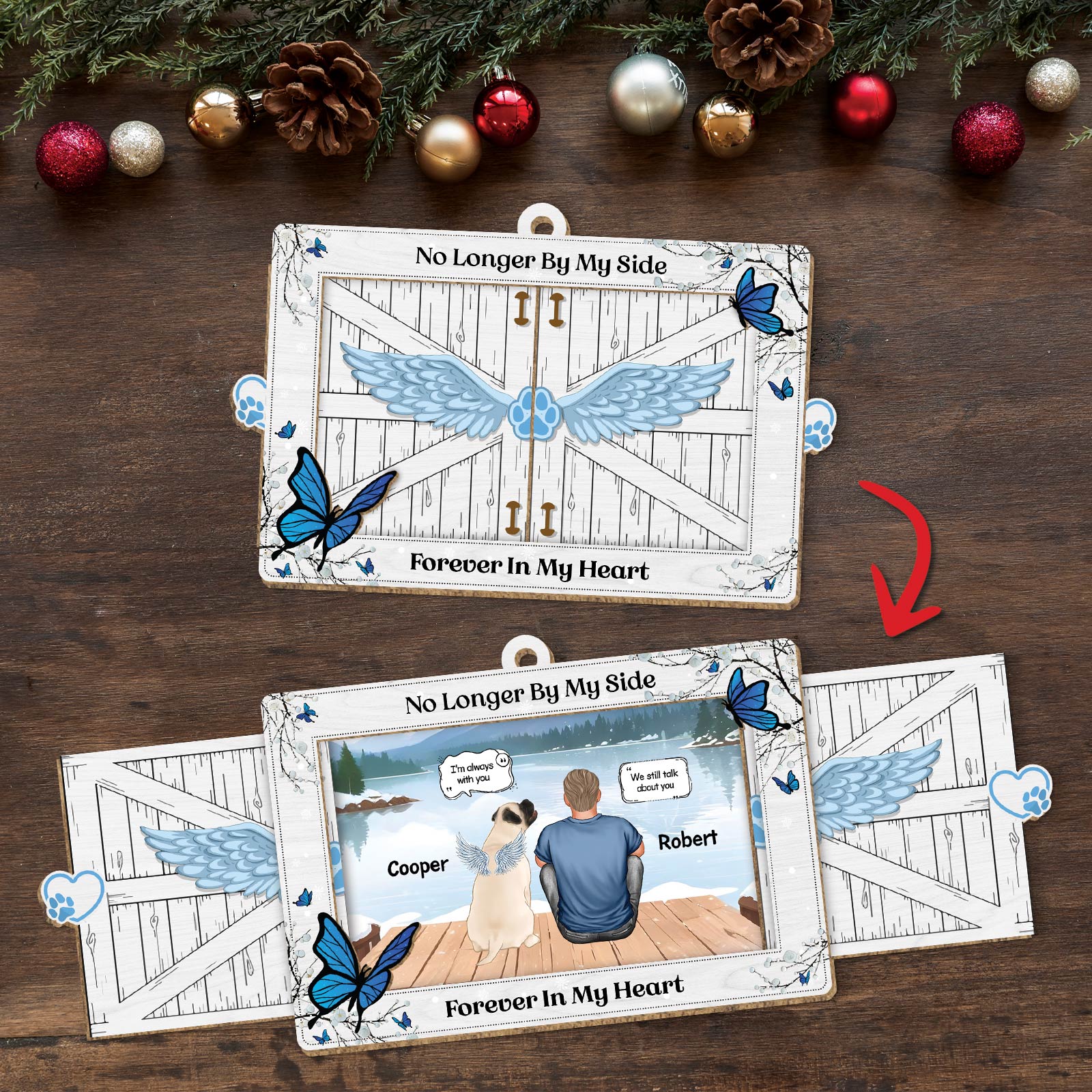 Pet Lover - You Were My Favorite Hello And Hardest Goodbye - Personalized Wooden Slider Card