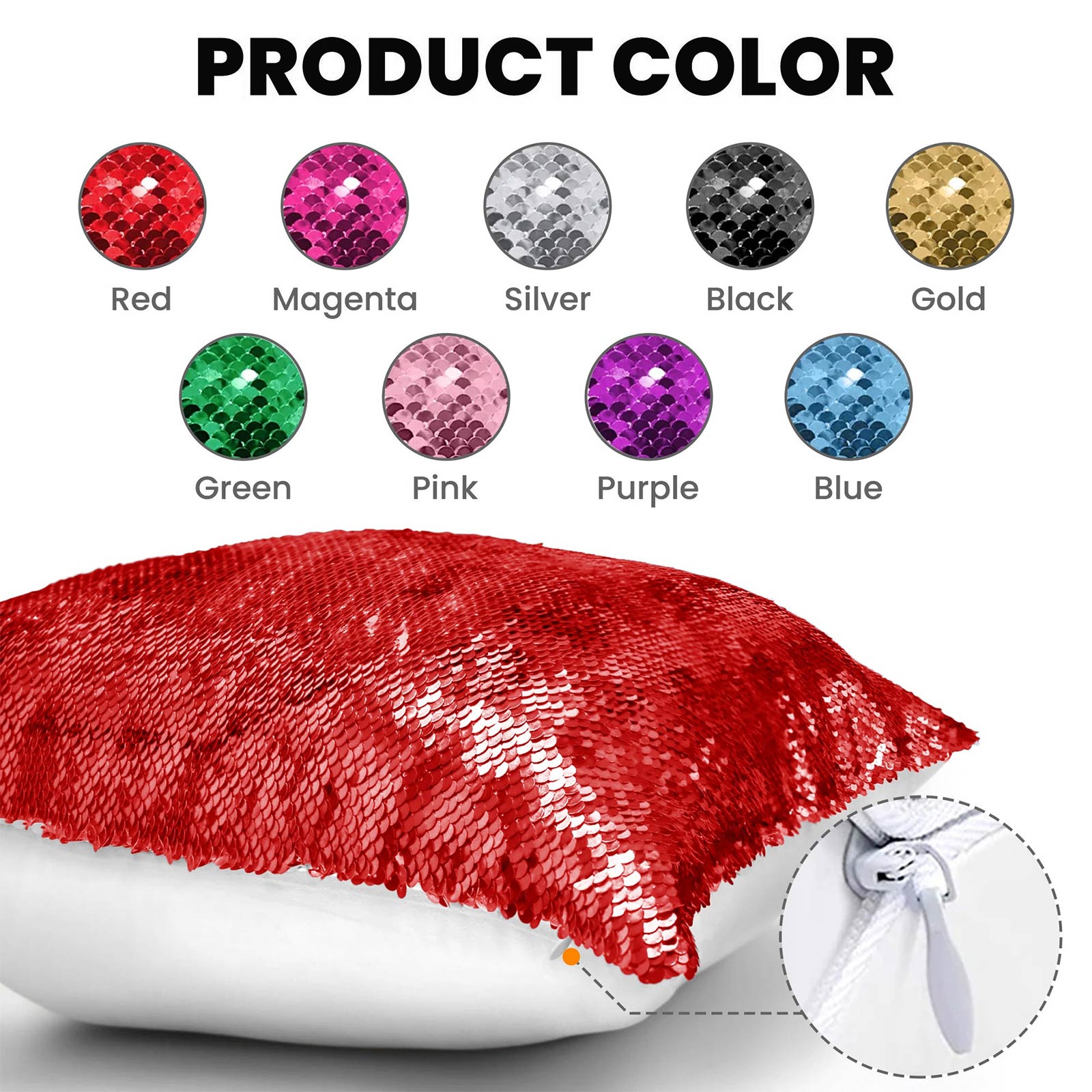 Couple - I F*cking Love You Either Way Works - Personalized Sequin Pillow