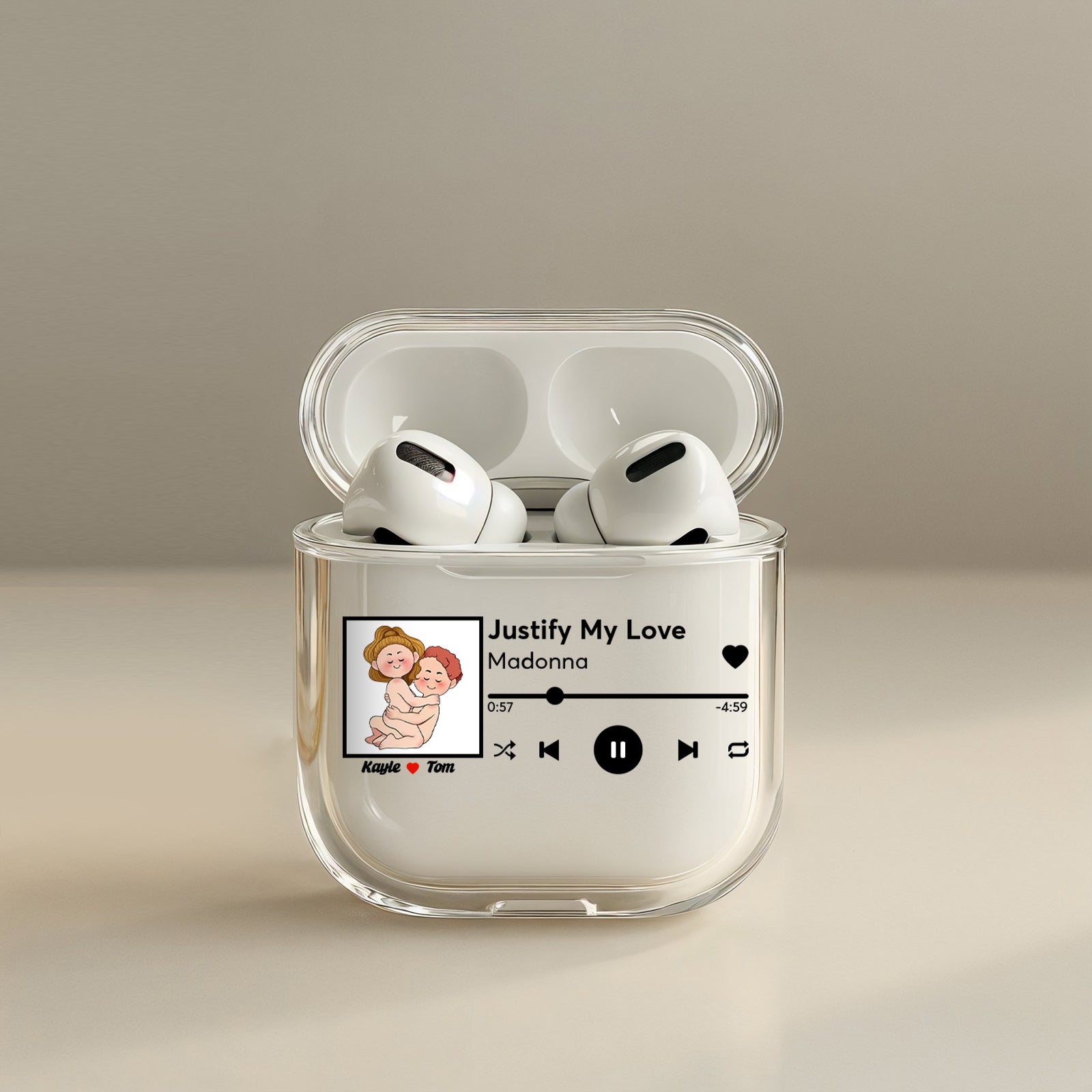 Couple - I F*cking Love You (Either Way Works) - Personalized Airpods Case