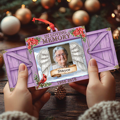 Family - In Loving Memory - Personalized Wooden Slider Card