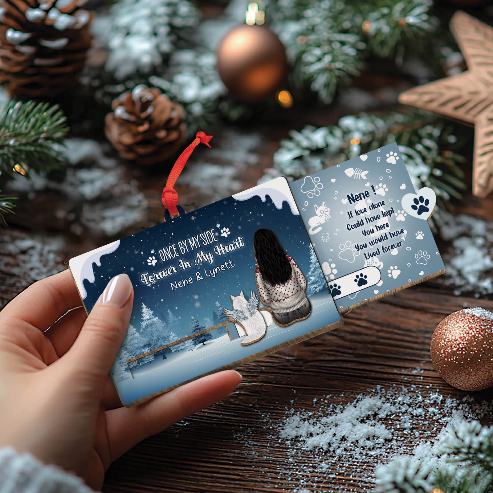 Pet Lover - Once By My Side, Forever In My Heart - Personalized Pet & You Slider Card