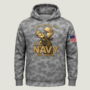 U.S. Navy And Proud Popeye Military Camo Shirt – Patriotic Navy Veteran