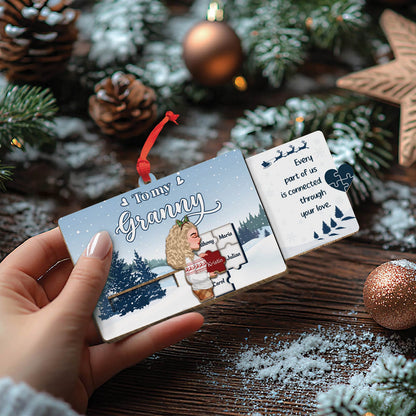 Family - You Complete Our Family In The Most Perfect Way - Personalized Wooden Slider Card