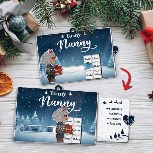 Family - You Complete Our Family In The Most Perfect Way - Personalized Acrylic Slider Card