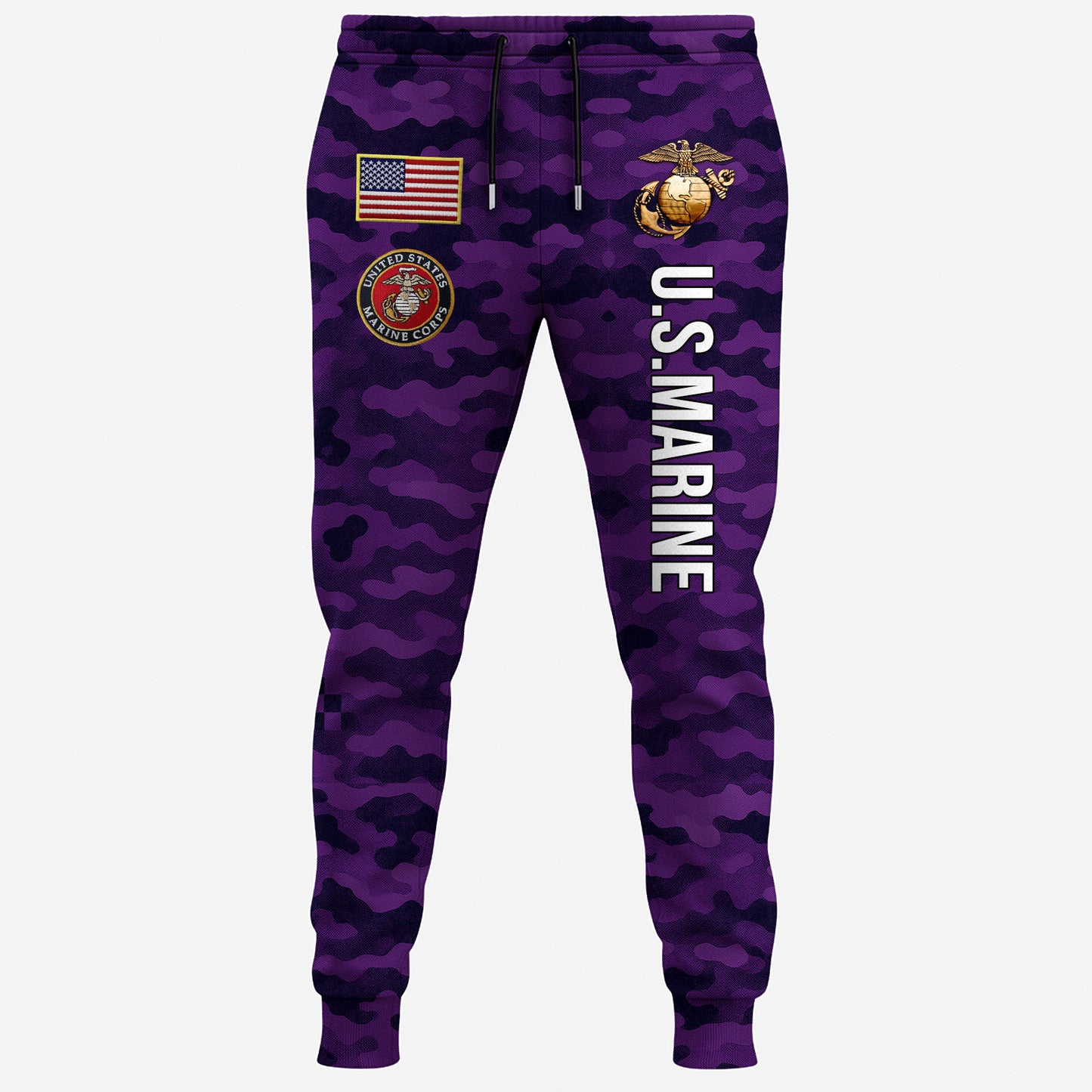 USMC Eagle Veteran Warrior Shirt - Full Print Camouflage