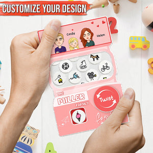 Family - The “Name” Family - Personalized Acrylic Gacha Machine