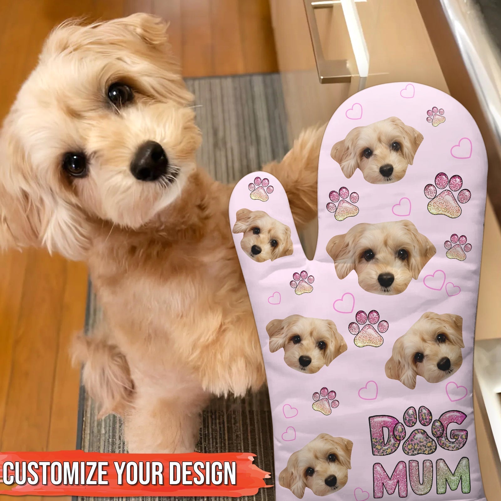 Pet Lover - Dog/Cat Mum - Personalized Oven Mitt