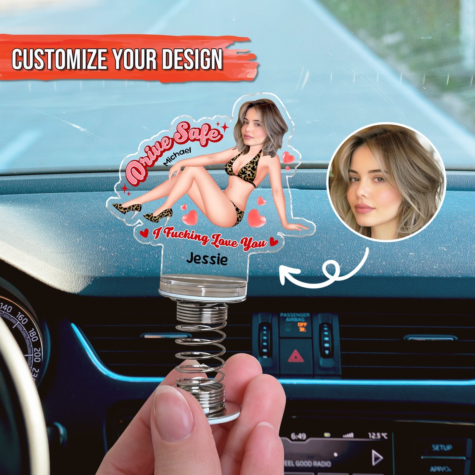 Couple - Drive Safe - Personalized Custom Photo Standee