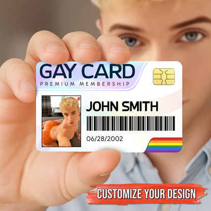 Pride - Gay Card Member Ship - Personalized Wallet Card