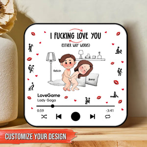Couple - My Favorite Thing To Do Is You - Personalized Music Refrigerator Magnet