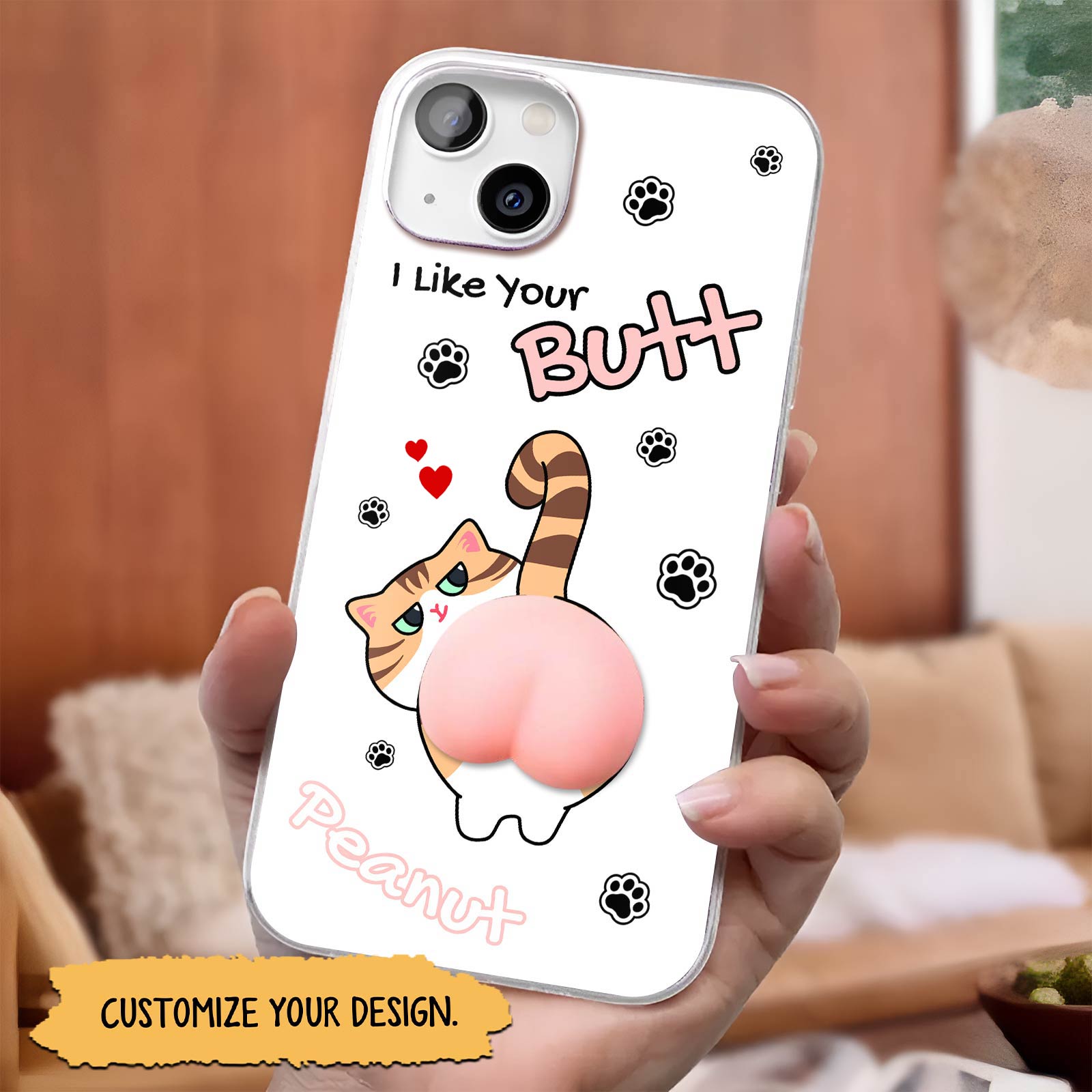 Pet Lover - Butt Happy - Personalized Phone Case