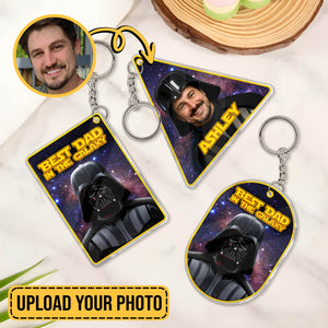Father - Best Dad In The Galaxy - Personalized 2-Layer Acrylic Keychain