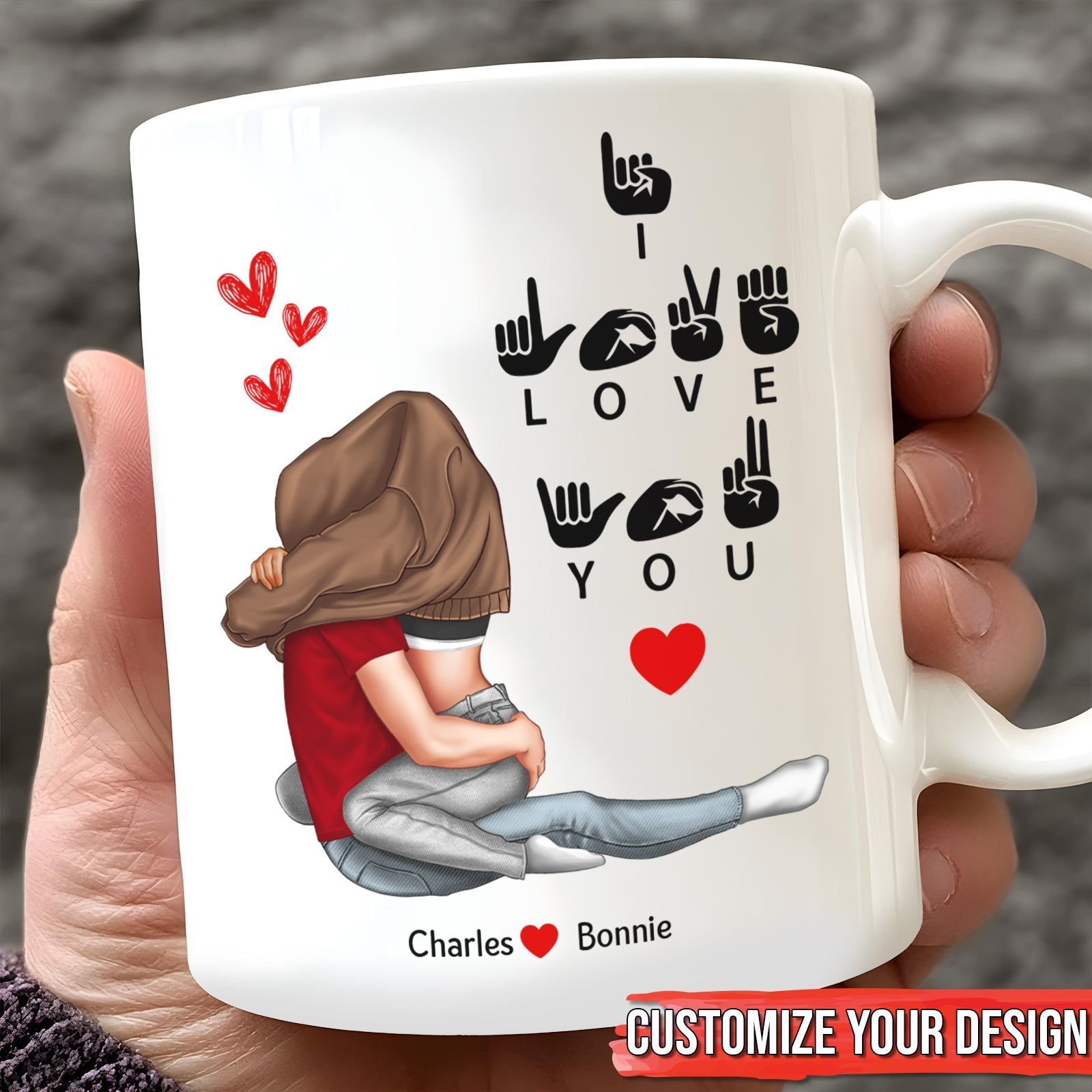 Couple - I Love You - Personalized Mug