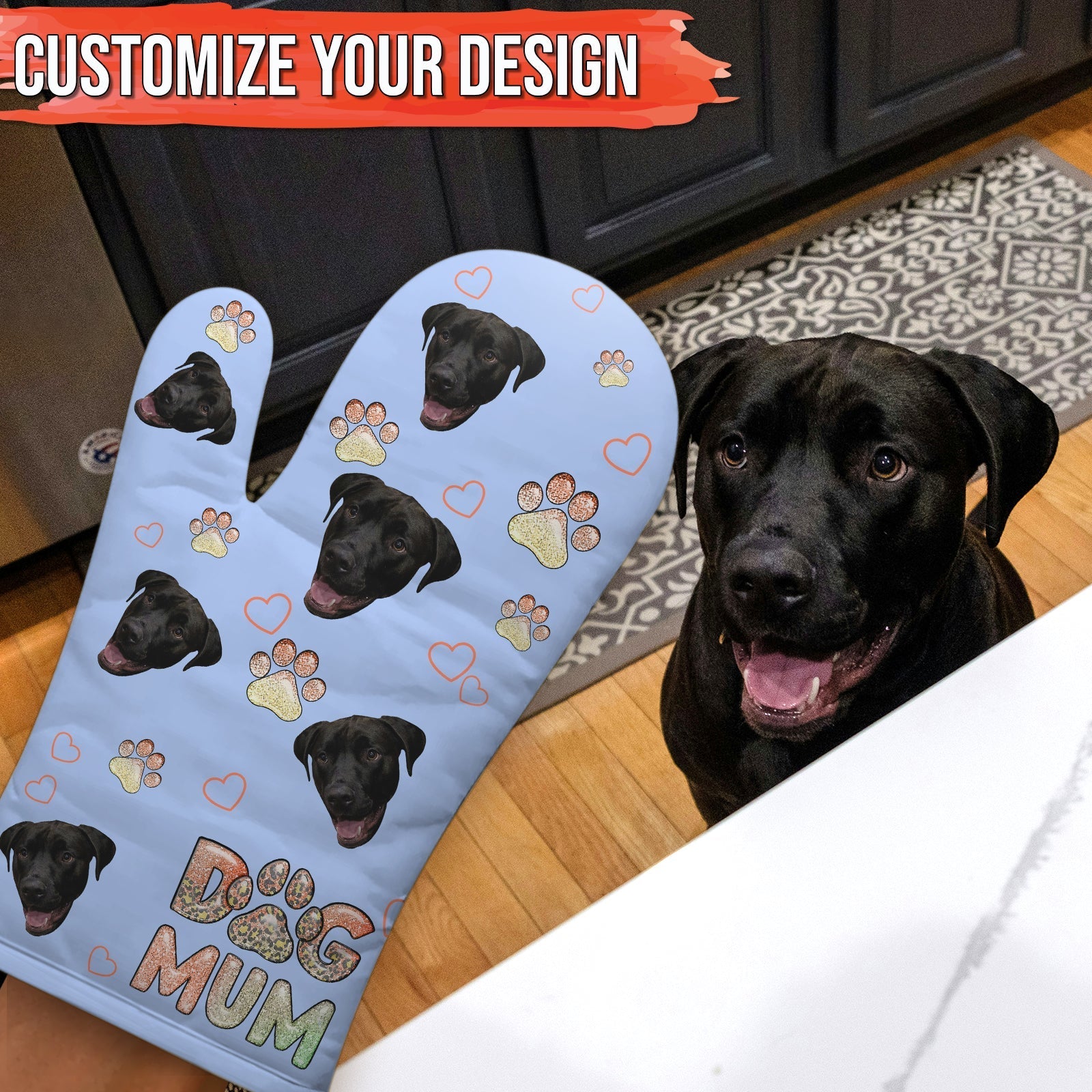 Pet Lover - Dog/Cat Mum - Personalized Oven Mitt