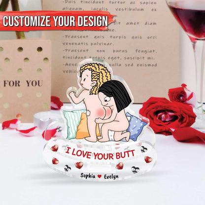 Couple - I Love Your Butt - Personalized Shaking Standee