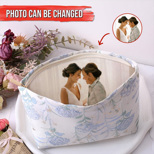 Mother -  Memory Bloom – Personalized Photo Lining Purse