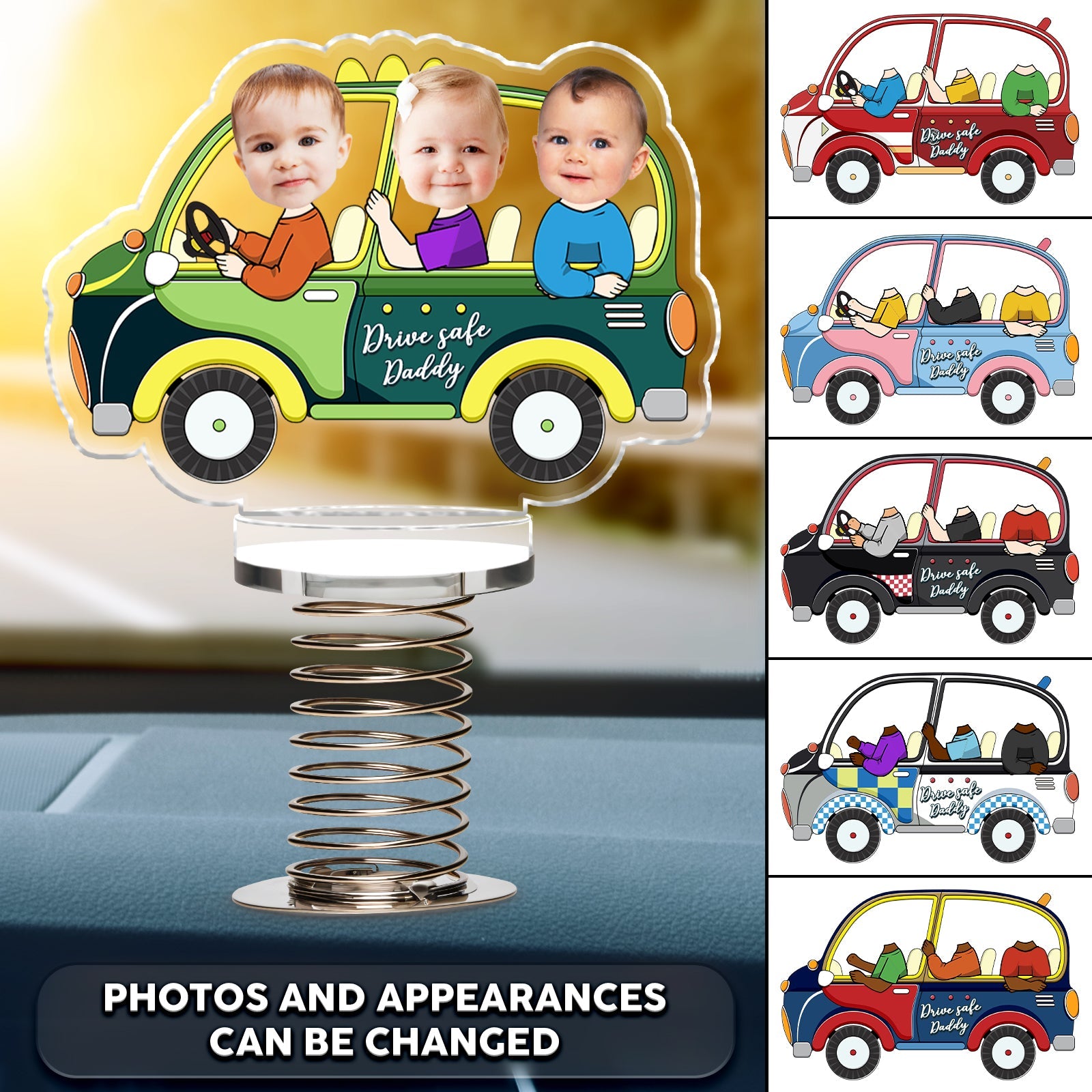 Father - Drive Safe Daddy - Personalized Shaker Acrylic Standee