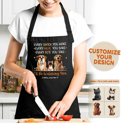 Pet Lover - I'll Be Watching You - Personalized Apron