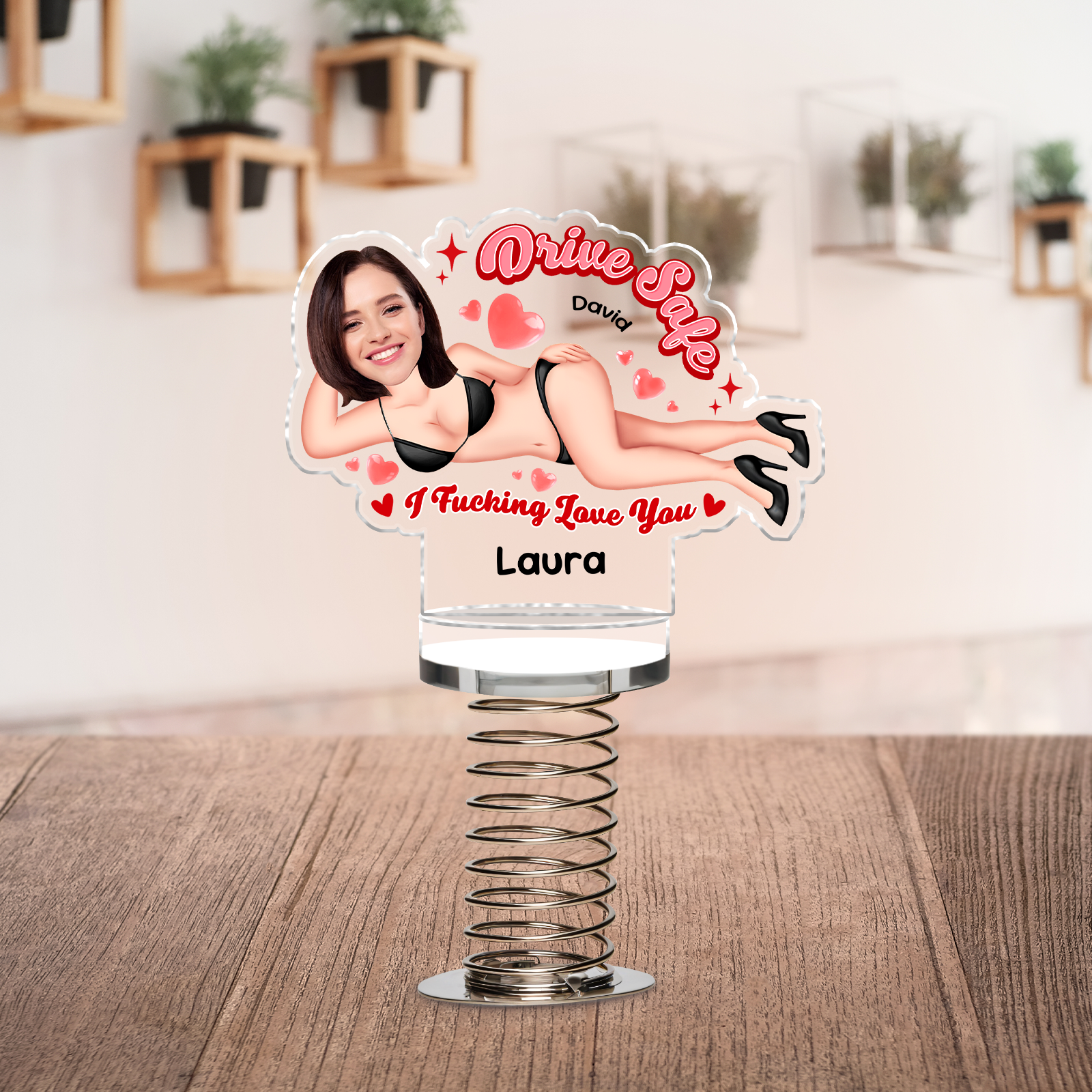 Couple - Drive Safe - Personalized Custom Photo Standee