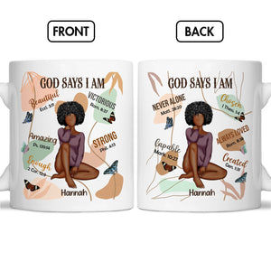 Custom Christian gifts for women featuring a mug with inspirational text and a stylish design