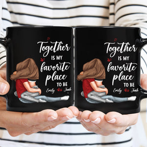 Custom together mug for couples featuring a cozy design and sweet message for lovebirds