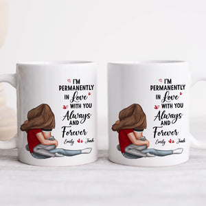 Custom together mug for couples featuring sweet love design and personalized names for lasting memories