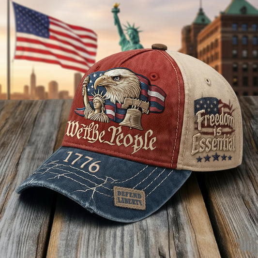 We the People 1776 Freedom is Essential Baseball Cap