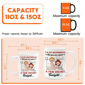 Funny romantic mug for couples featuring a humorous quote and fun design, available in 11 oz and 15 oz sizes