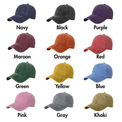 365Gifty 250th Anniversary Hat available in Navy Black Purple Maroon Orange Red Green Yellow Blue Pink Gray and Khaki colors