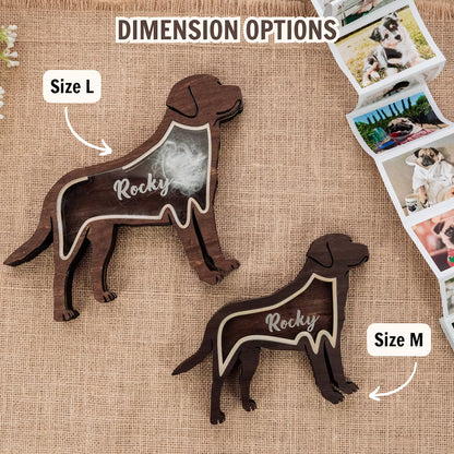 Pet Lover - Wooden Pet Fur Keepsake Pet Loss - Personalized Memorial Box