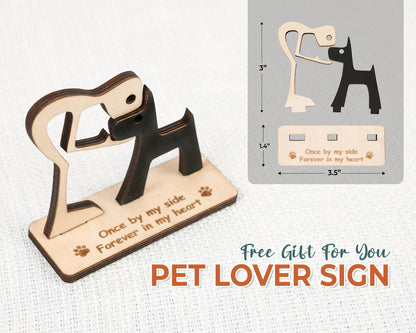 Pet Lover - Wooden Pet Fur Keepsake Pet Loss - Personalized Memorial Box
