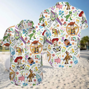 Cowboy & Space Ranger Inspired Hawaiian Shirt and Shorts Set | Vacation Outfit