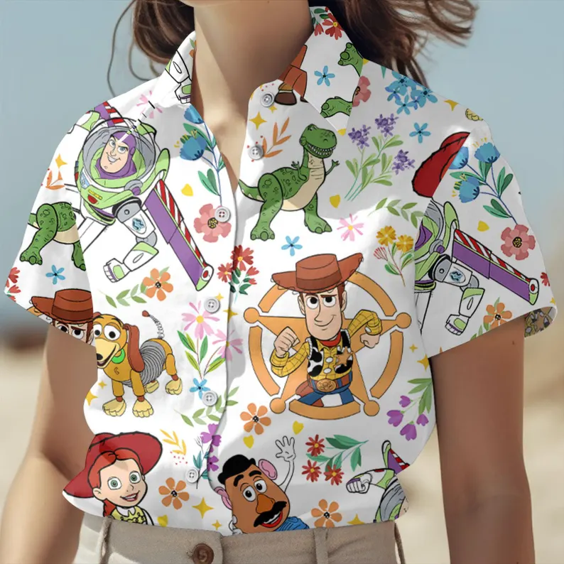 Cowboy & Space Ranger Inspired Hawaiian Shirt and Shorts Set | Vacation Outfit