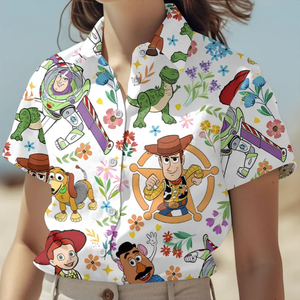 Cowboy & Space Ranger Inspired Hawaiian Shirt and Shorts Set | Vacation Outfit