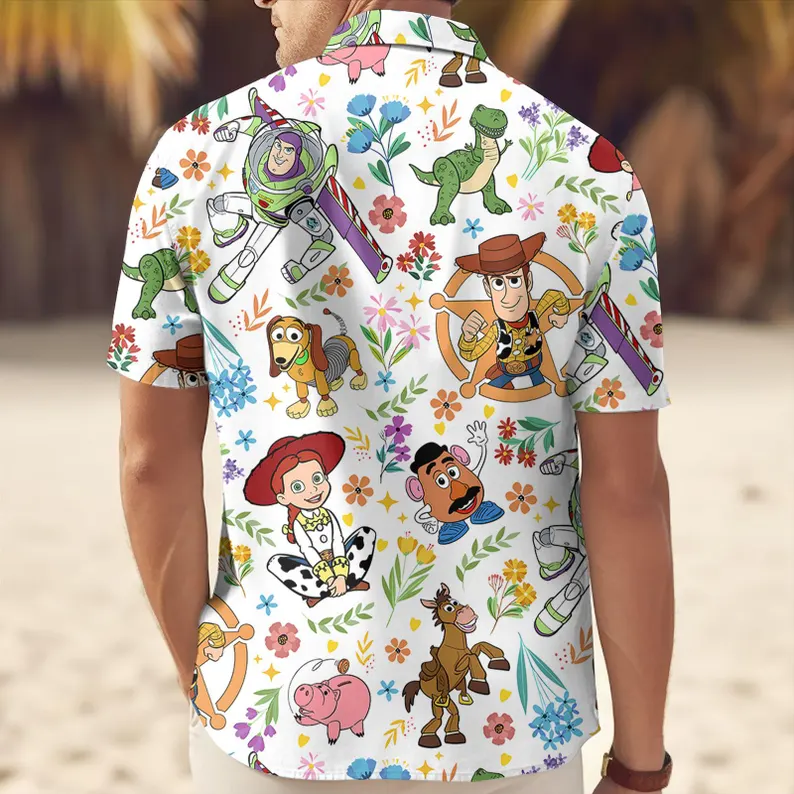 Cowboy & Space Ranger Inspired Hawaiian Shirt and Shorts Set | Vacation Outfit