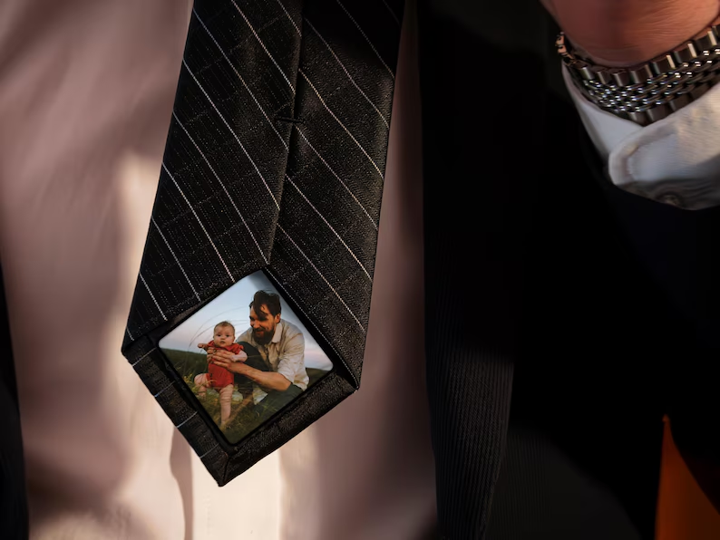 Family - Personalized Photo Tie Patch