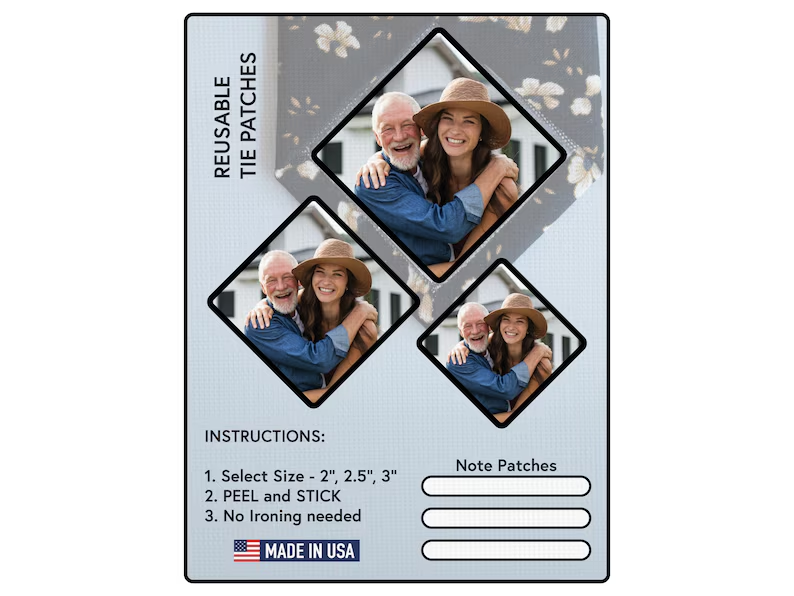 Family - Personalized Photo Tie Patch