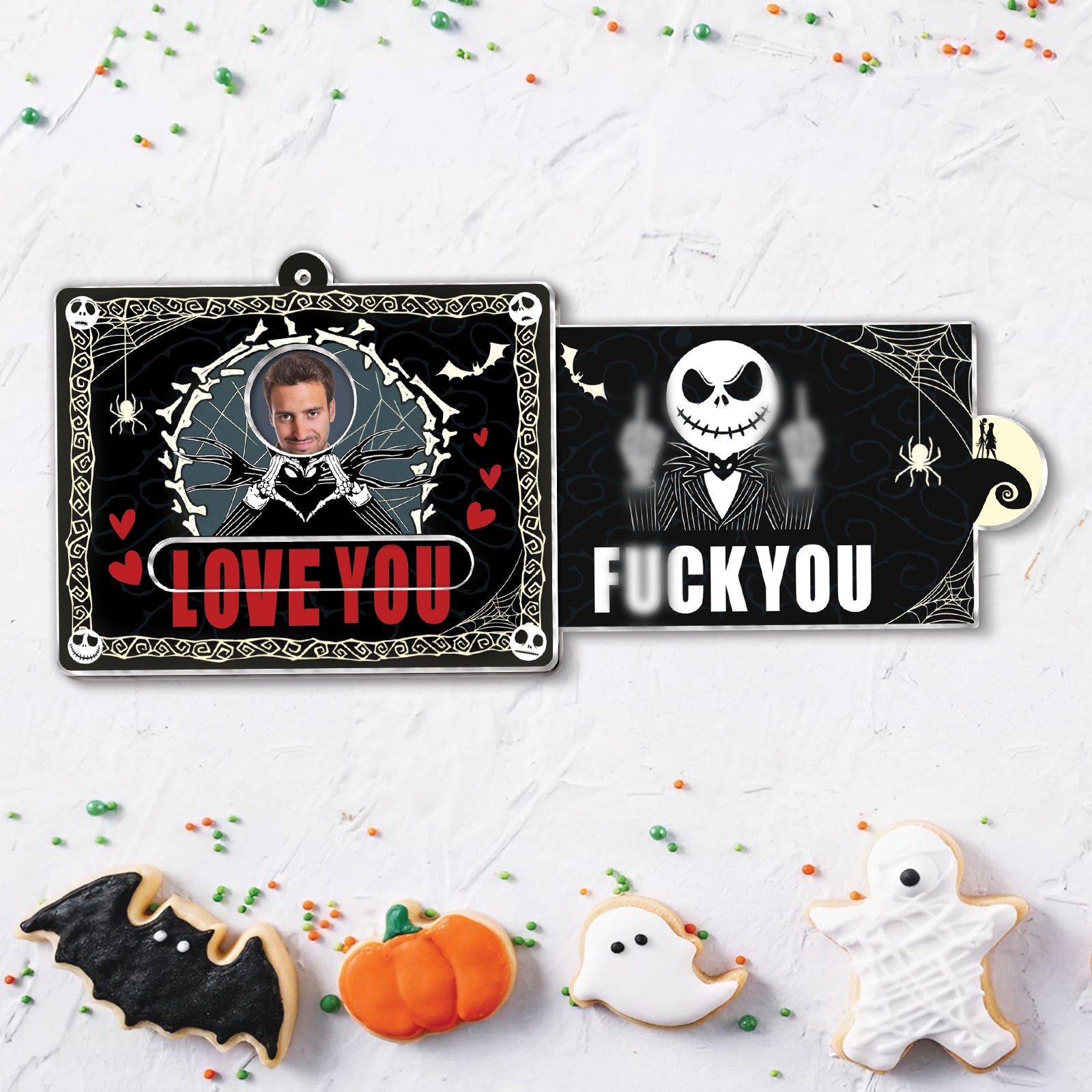 Jack Skeleton slider card with Love You and explicit message design from 365Gifty