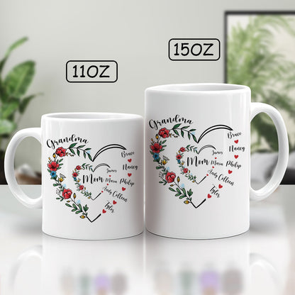 Family - I Love You Forever & Always - Personalized Mug