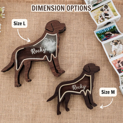 Pet Lover - Wooden Pet Fur Keepsake Pet Loss - Personalized Memorial Box Ver2