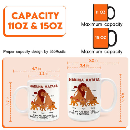 Family - The Lion Pet - Personalized Mug