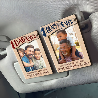 Father - Best Dad Ever - Personalized Car Visor Clip