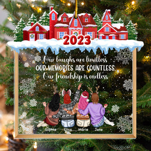 Our Laughs Are Limitless Our Memories Are Countless - Personalized Acrylic Ornament
