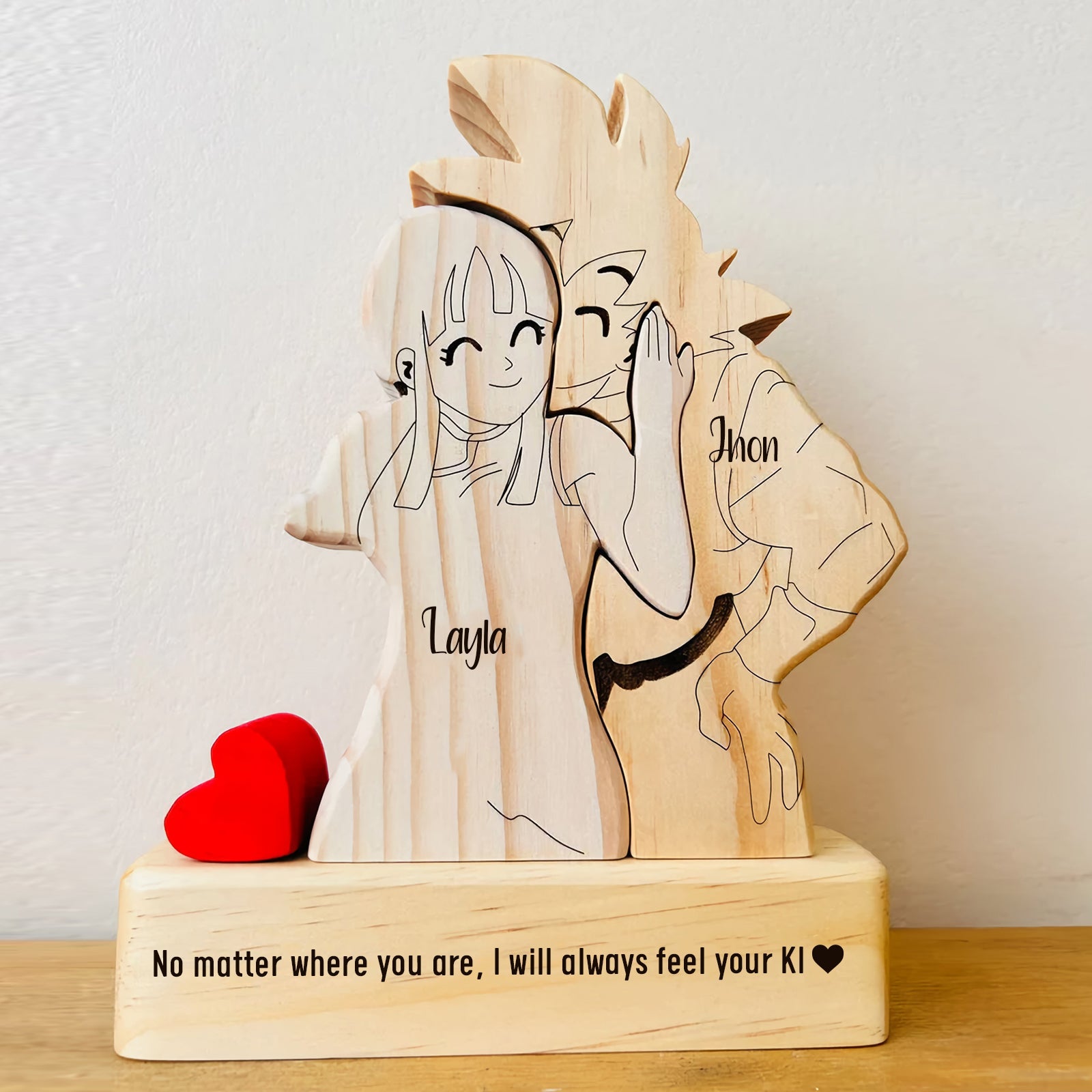 Couple - There Are No Limits To The Power Of Love - Personalized Wooden Puzzle
