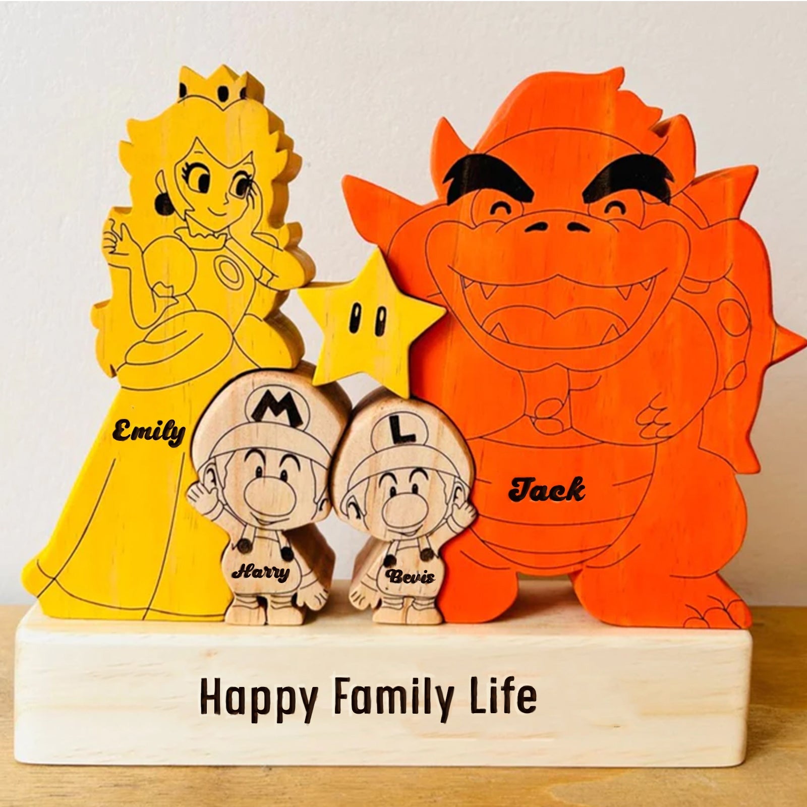 Famous Game Characters- Personalized Wooden Puzzle